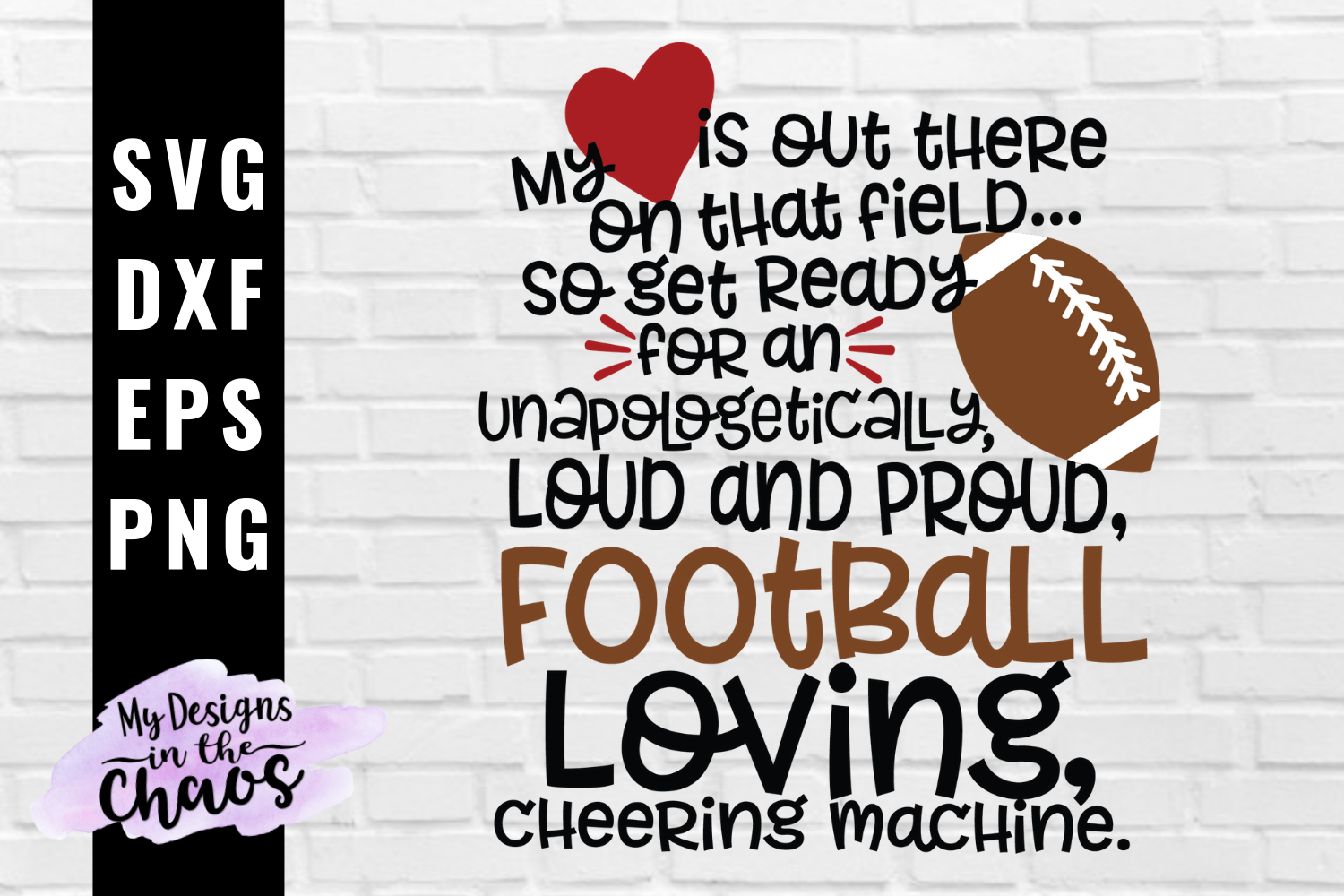 Download Loud and Proud Football Mom SVG DXF PNG EPS | Sports Mom SVG
