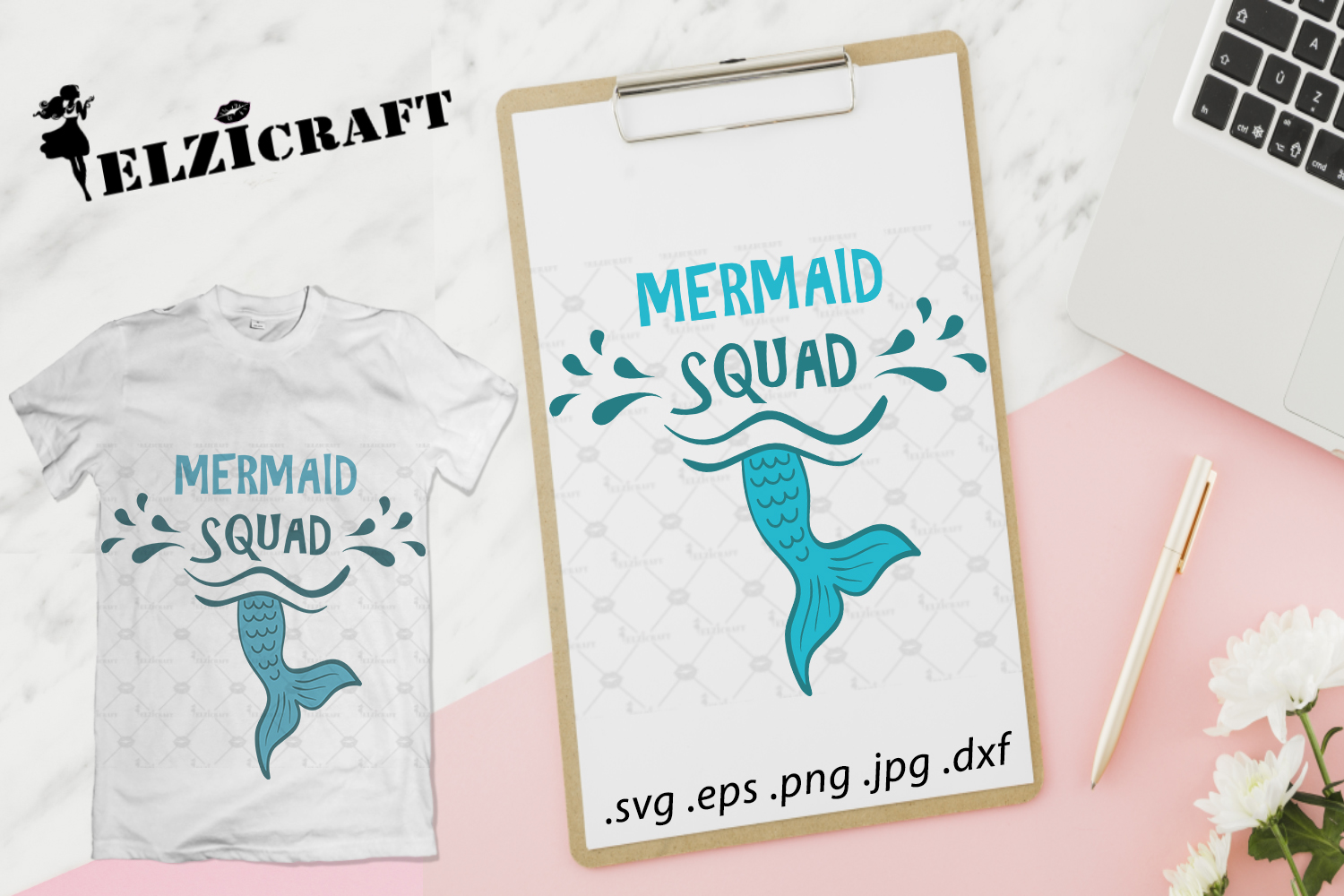 Mermaid Squad Svg Cut File