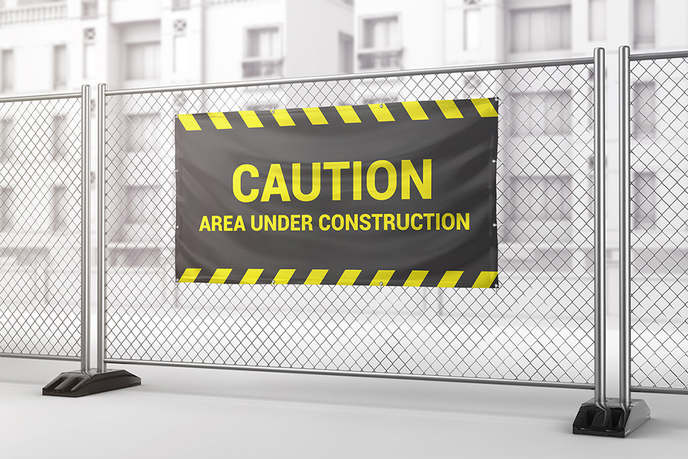 Fence Vinyl Banner Mockup