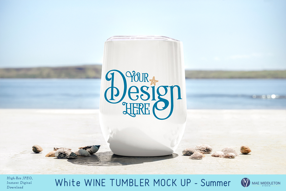 Download Tumbler Mock up, styled photo for Summer