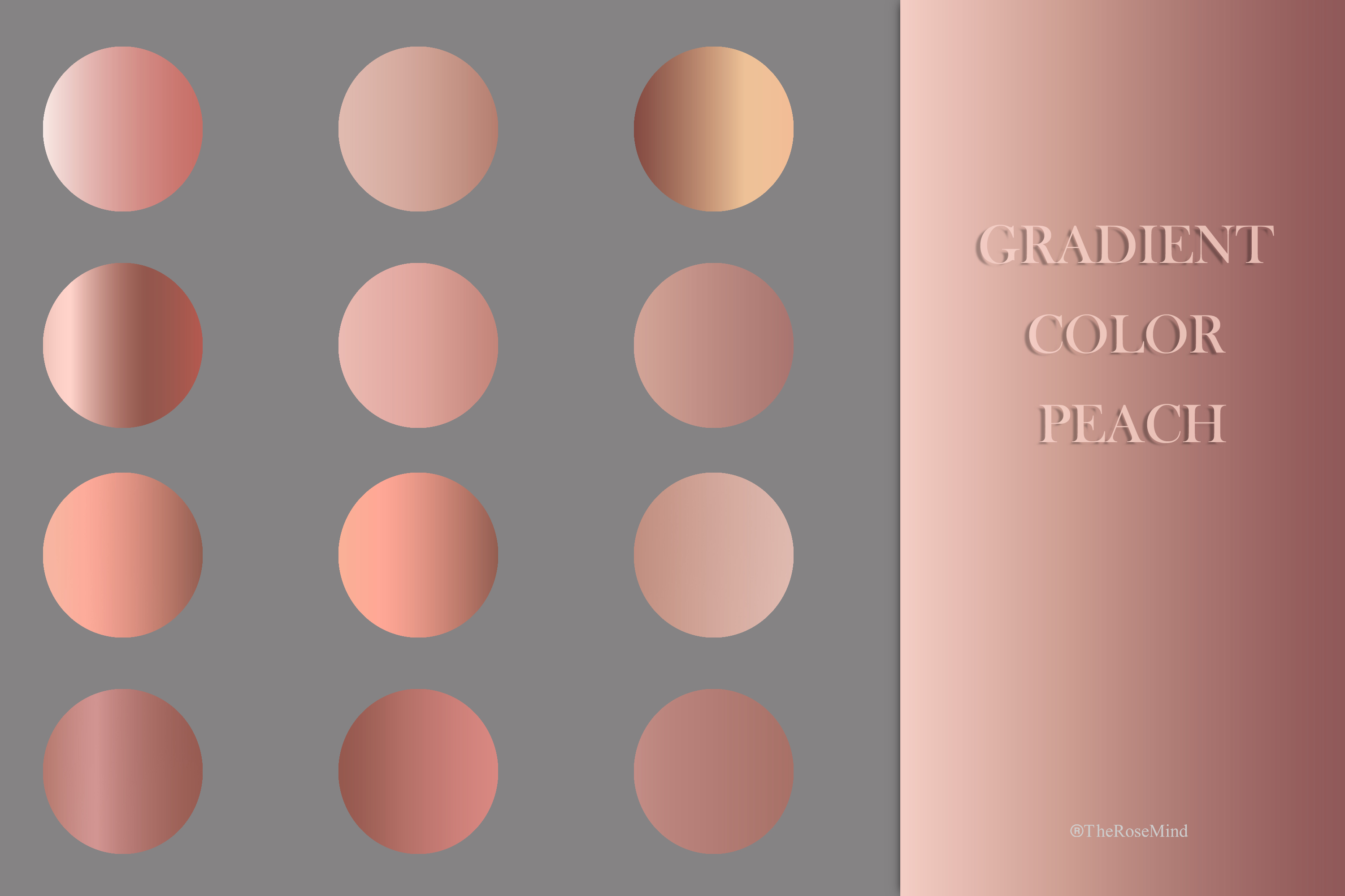 Rose Peach Ombre Gradient