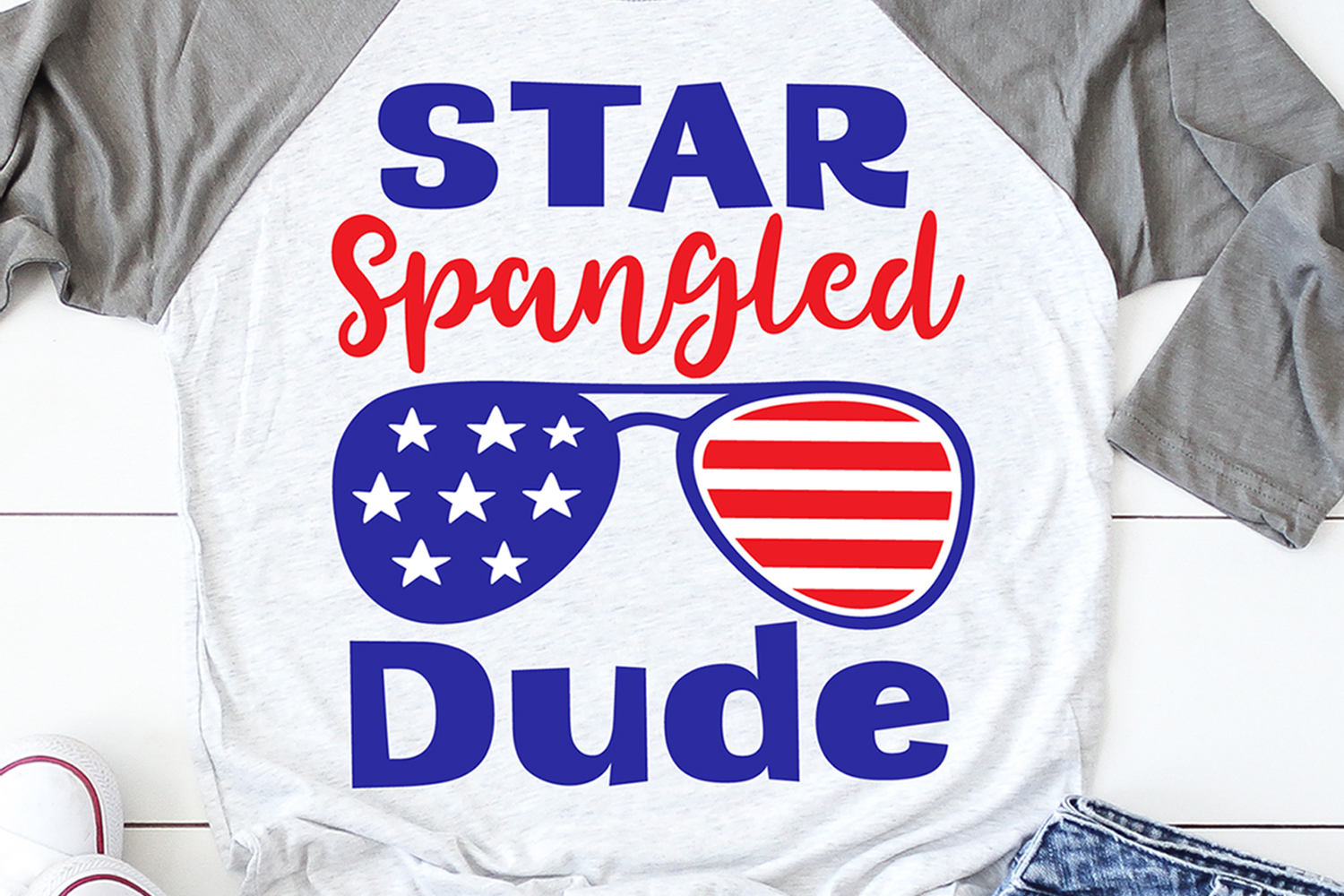 Star Spangled Dude Svg, Boy 4th of July Svg File for Cricut