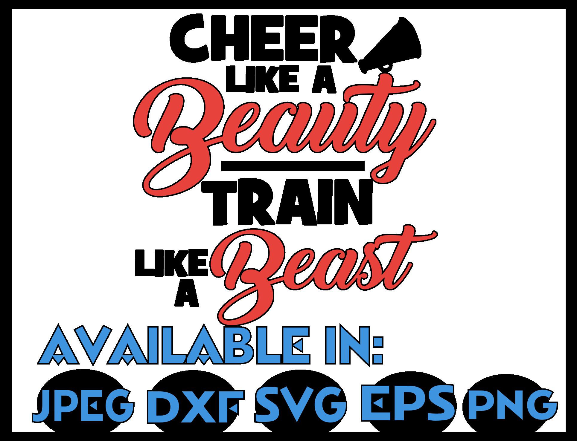 Download Cheer svg SVG DXF JPEG Silhouette Cameo Cricut Cheerleader ...