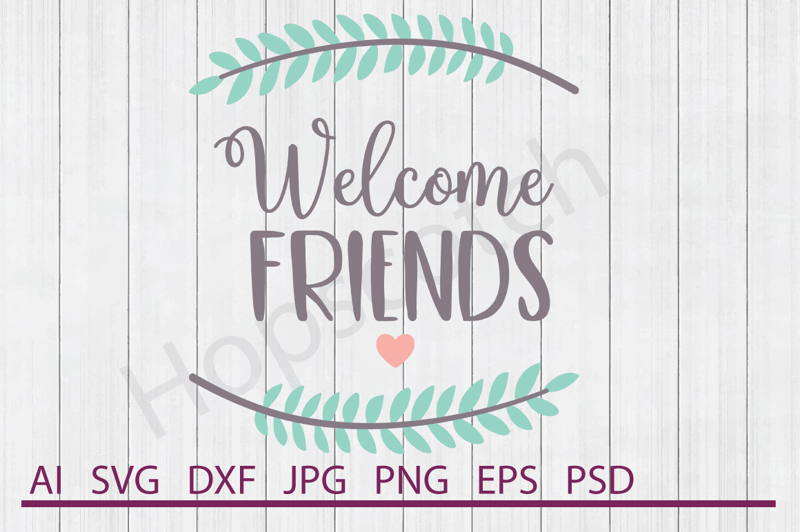 Download Welcome Family SVG, Laurel SVG, Wreath SVG, DXF File ...