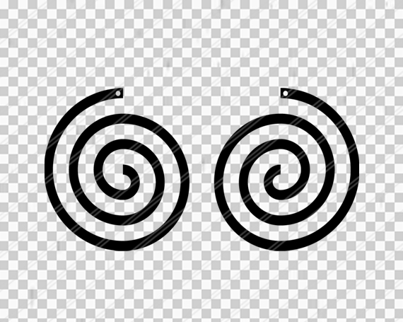 Spiral earrings svg , Jewelry svg, leather jewelry, Cricut