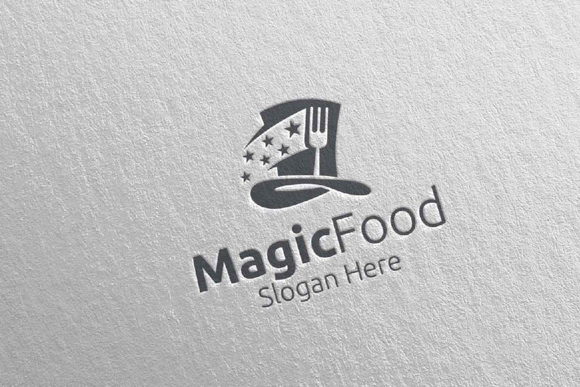 Magic Food Logo For Restaurant Or Cafe 42