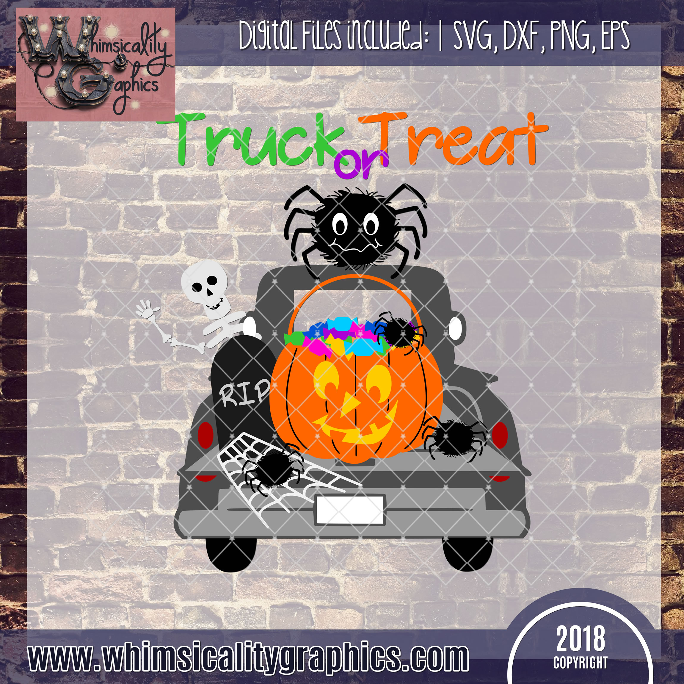 Download Halloween Antique Truck SVG, DXF, PNG, EPS Comm