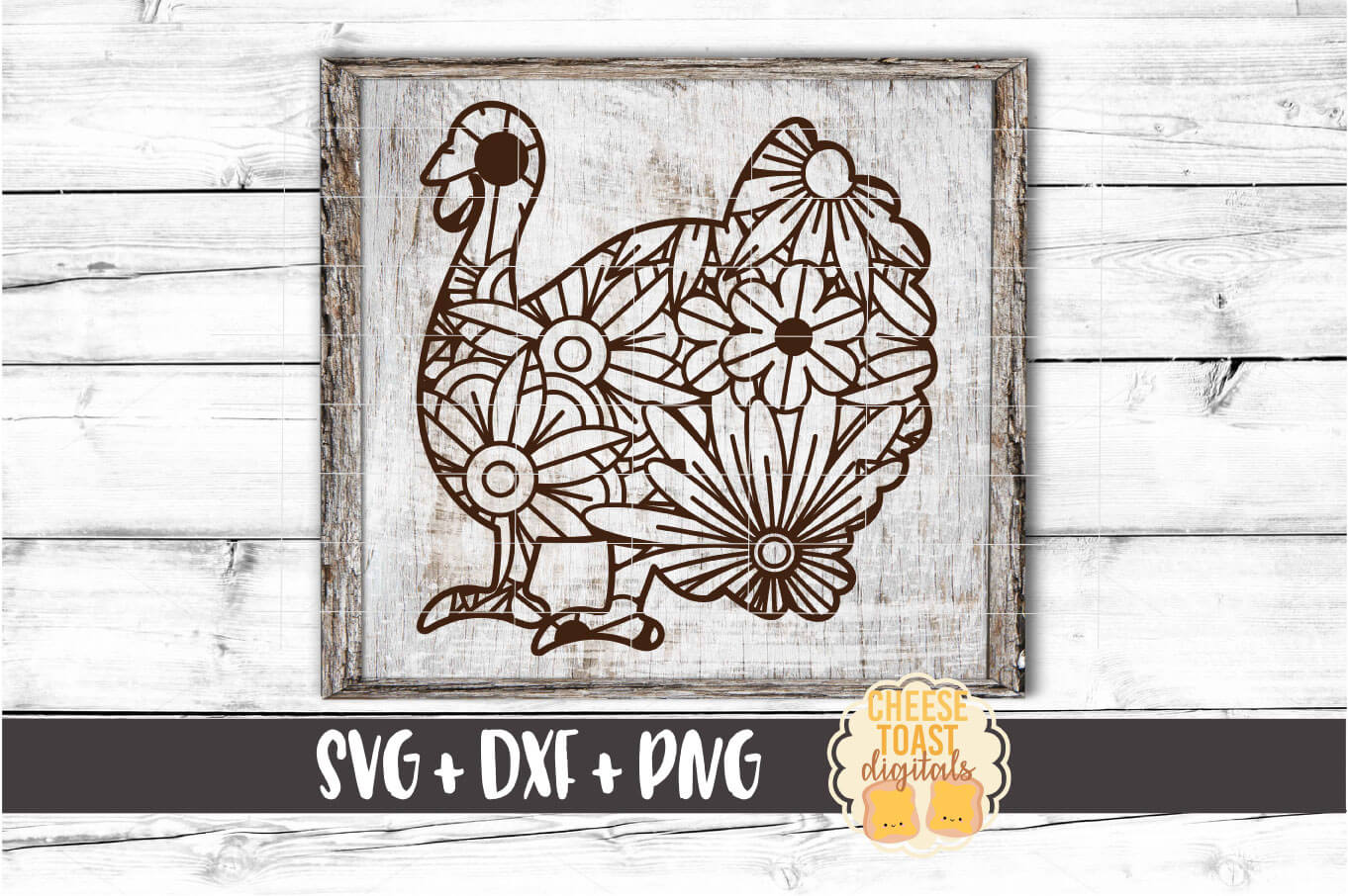 Download Turkey Zen Doodle Art Bundle - Fall SVG PNG DXF Cut Files