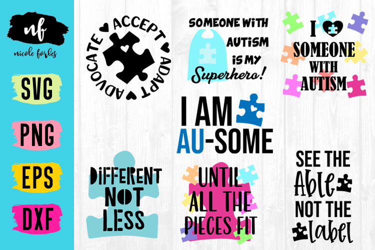 Autism SVG Craft Bundle (237966) | SVGs | Design Bundles