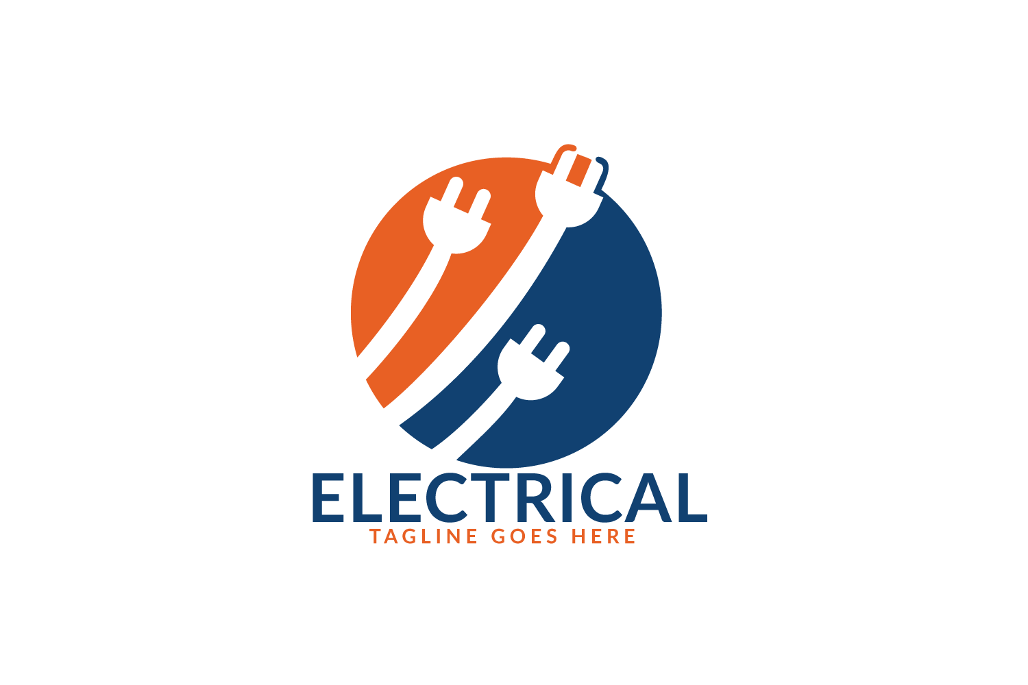 Electrical Plug Logo Design Power Energy Symbol