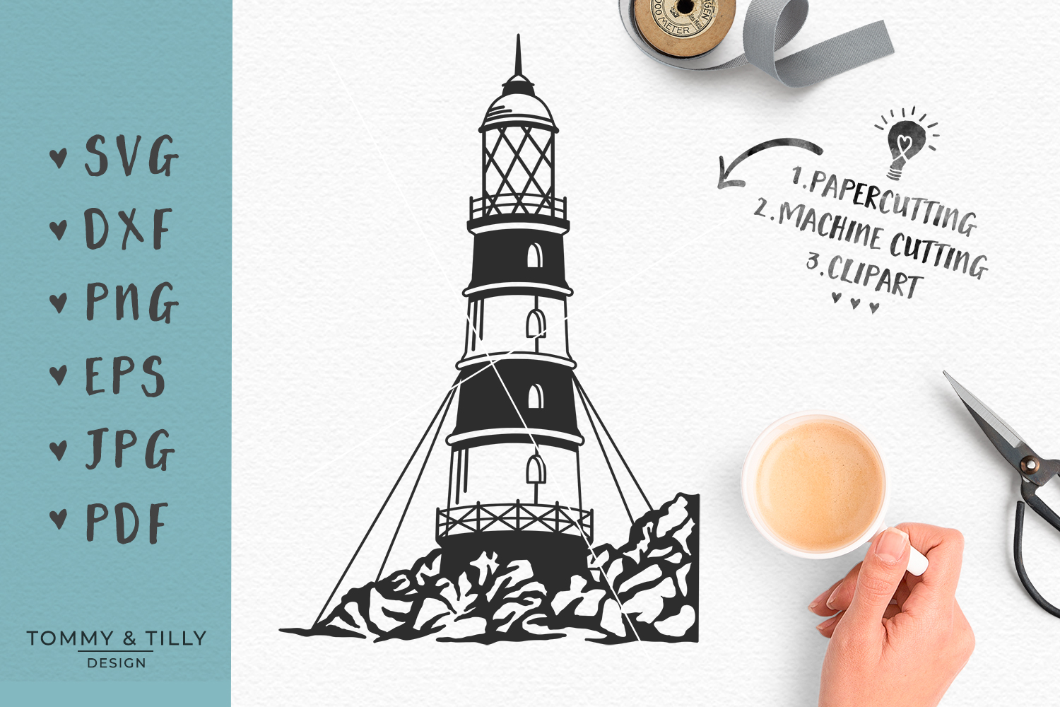 Download Lighthouse - SVG EPS DXF PNG PDF JPG Cutting File