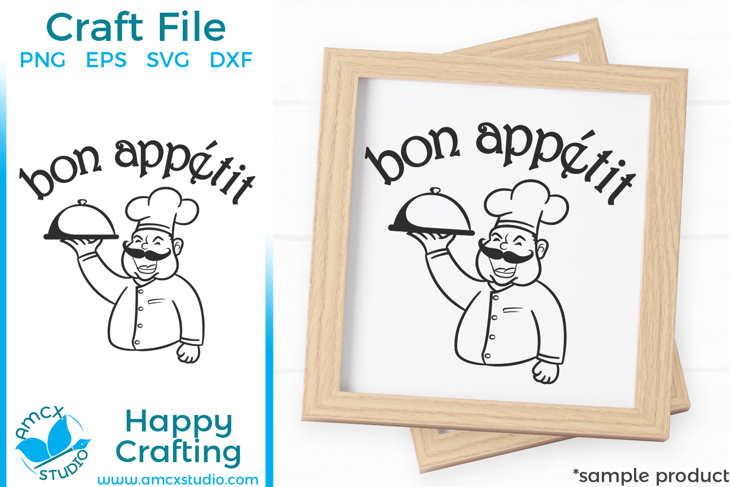 Bon Appetit Kitchen Sign Svg File