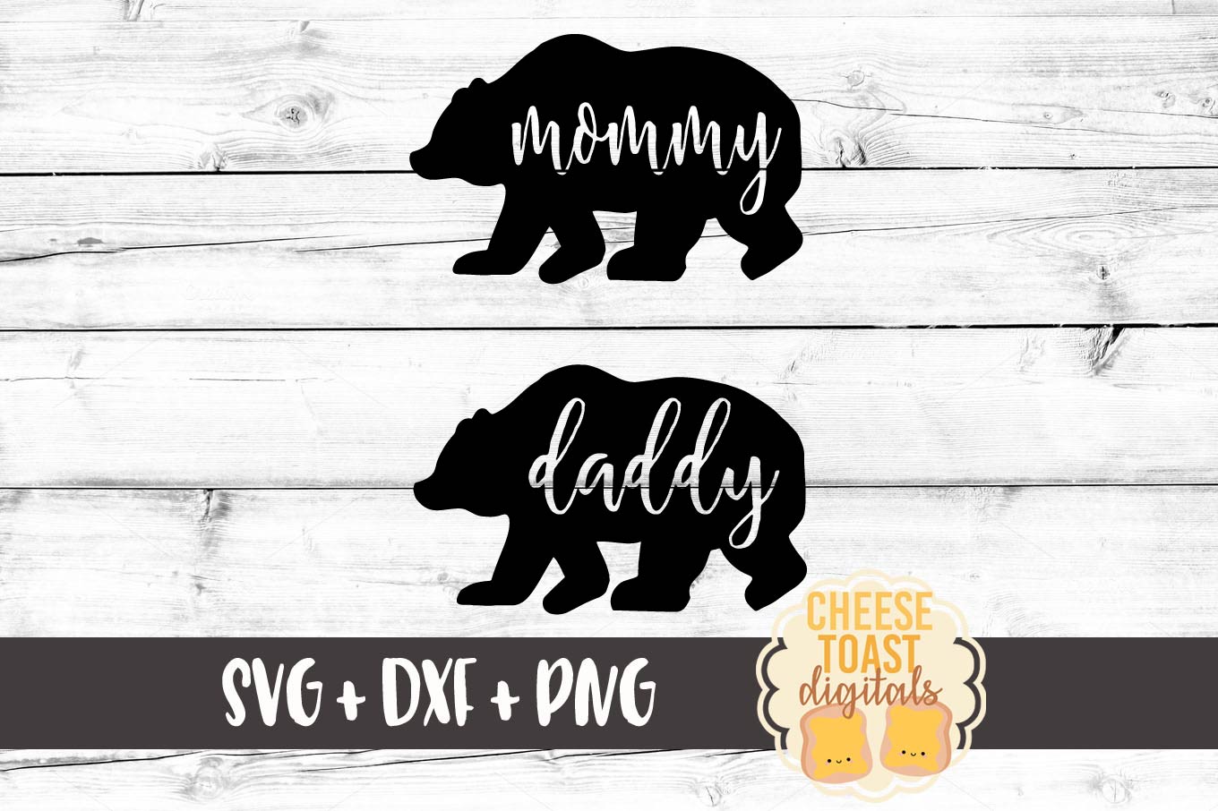 Download Mommy Daddy Bear - Family Bear SVG PNG DXF Cut Files