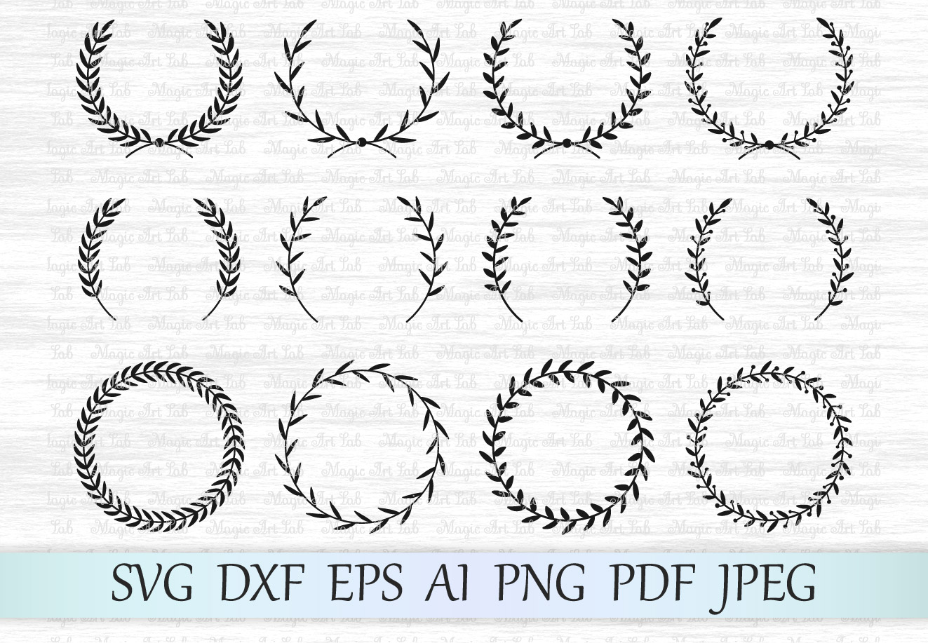 Download Laurel svg file, Laurel wreath svg, Wedding invitation ...