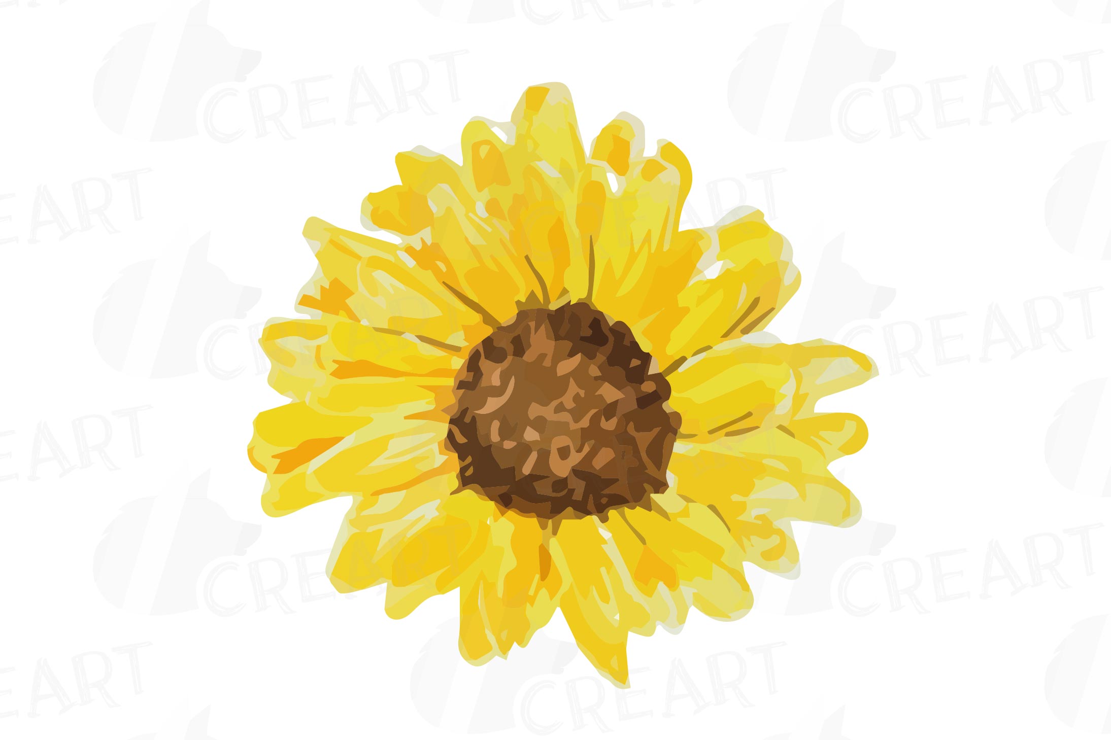 Free Free 112 Watercolor Sunflower Clipart Free SVG PNG EPS DXF File