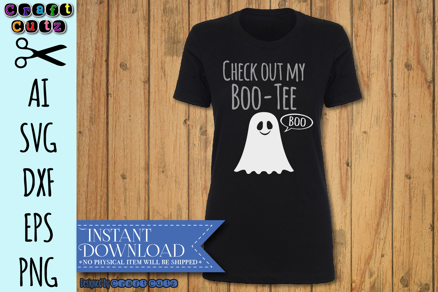 Download Funny Halloween svg, Boo-Tee Ghost Cut File, Halloween ...