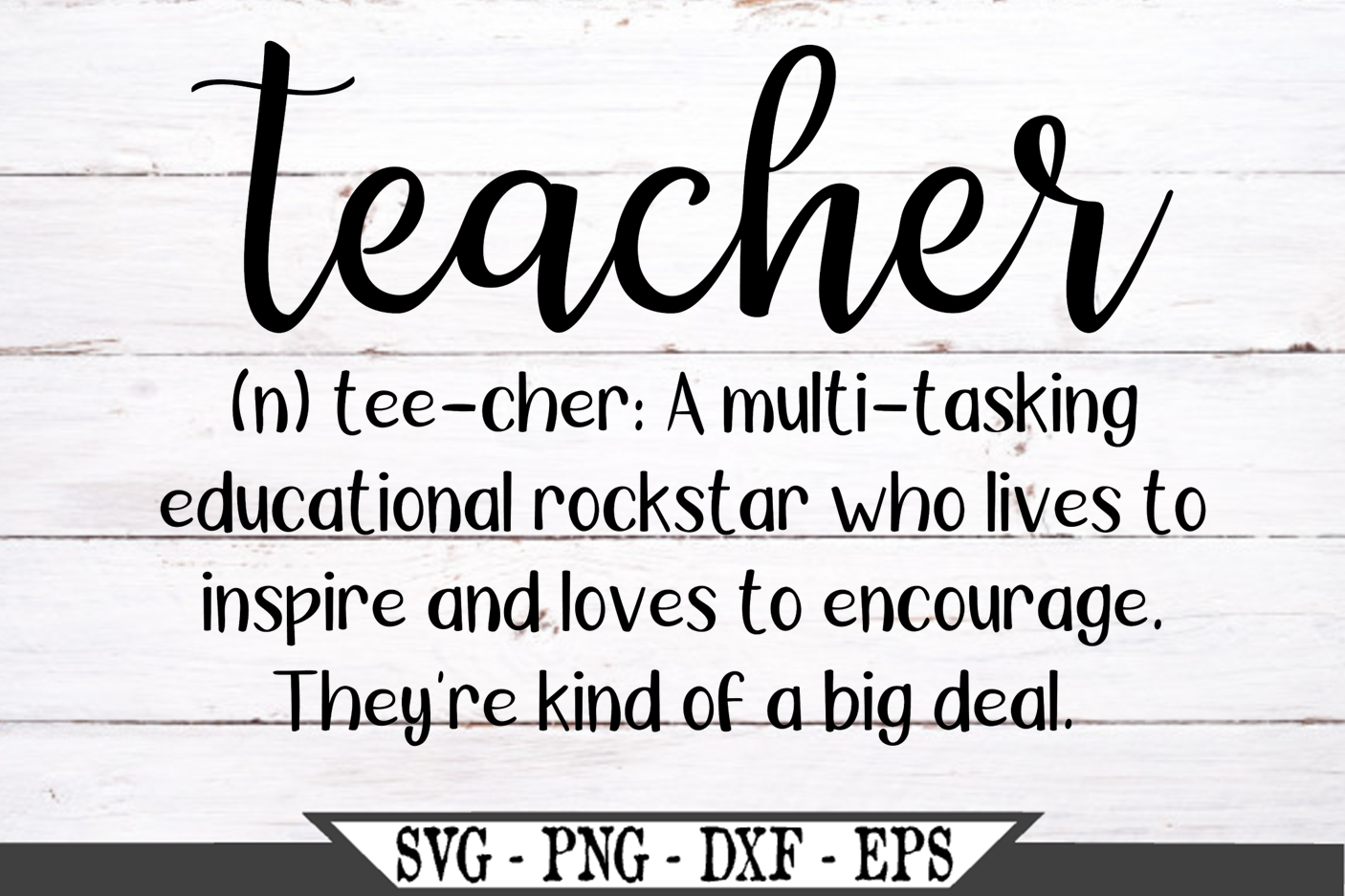 Teacher Definition SVG