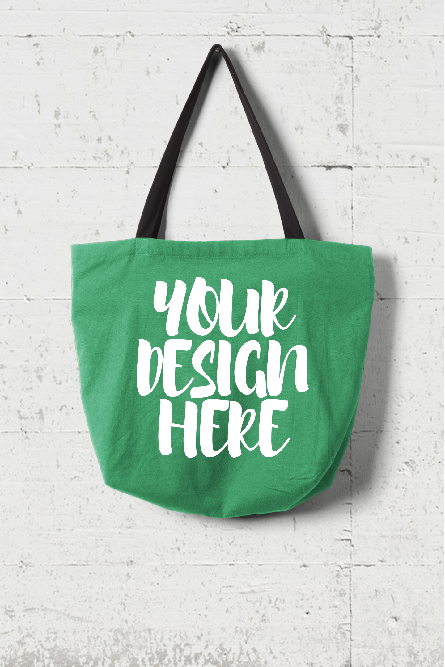 Download Fabric Canvas Tote Bag Mock Ups with Wall Background - 8