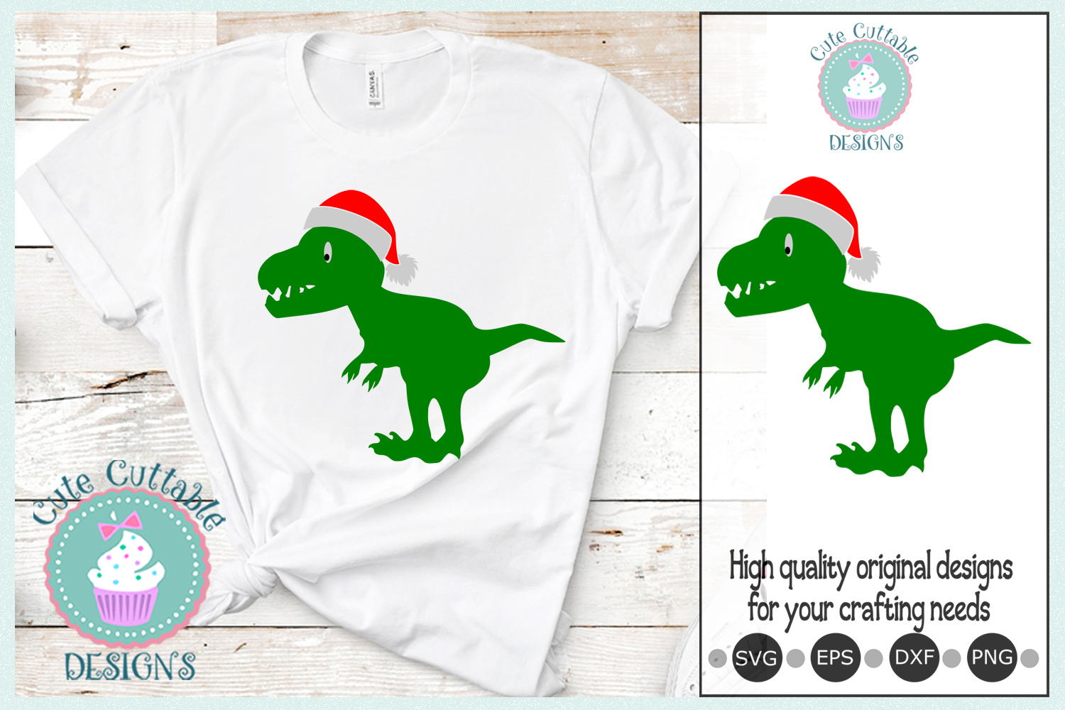 Download T-Rex Santa svg Merry Christmas SVG Cut file Tyrannosaurus