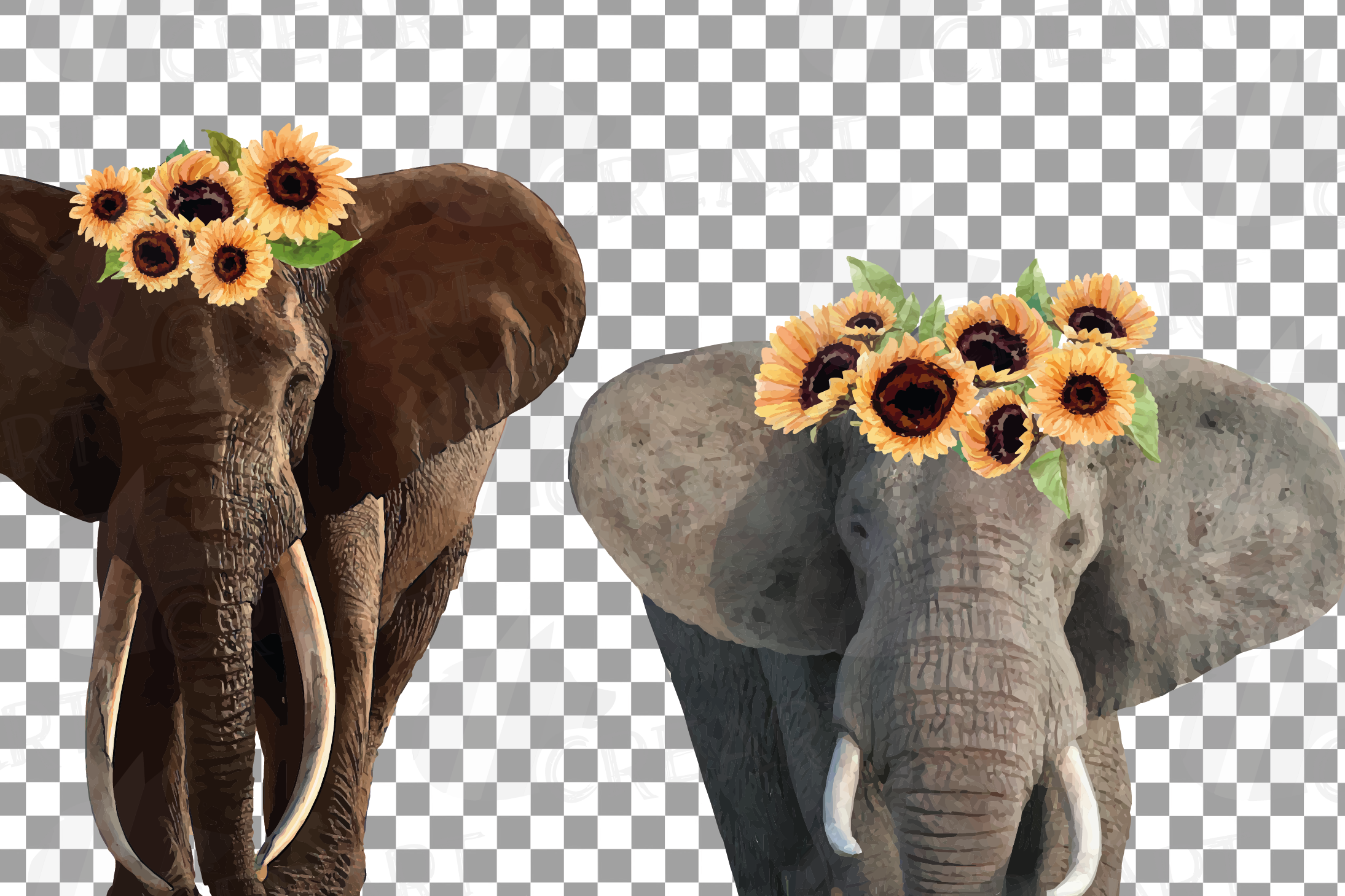 Free Free 104 Elephant Sunflower Svg SVG PNG EPS DXF File