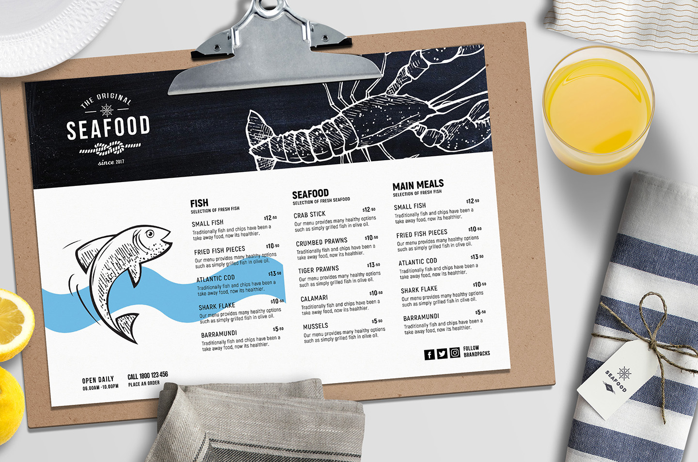 A4 Seafood Menu Templates (260964) Brochures Design ... from fbcd.co. A4 Se...