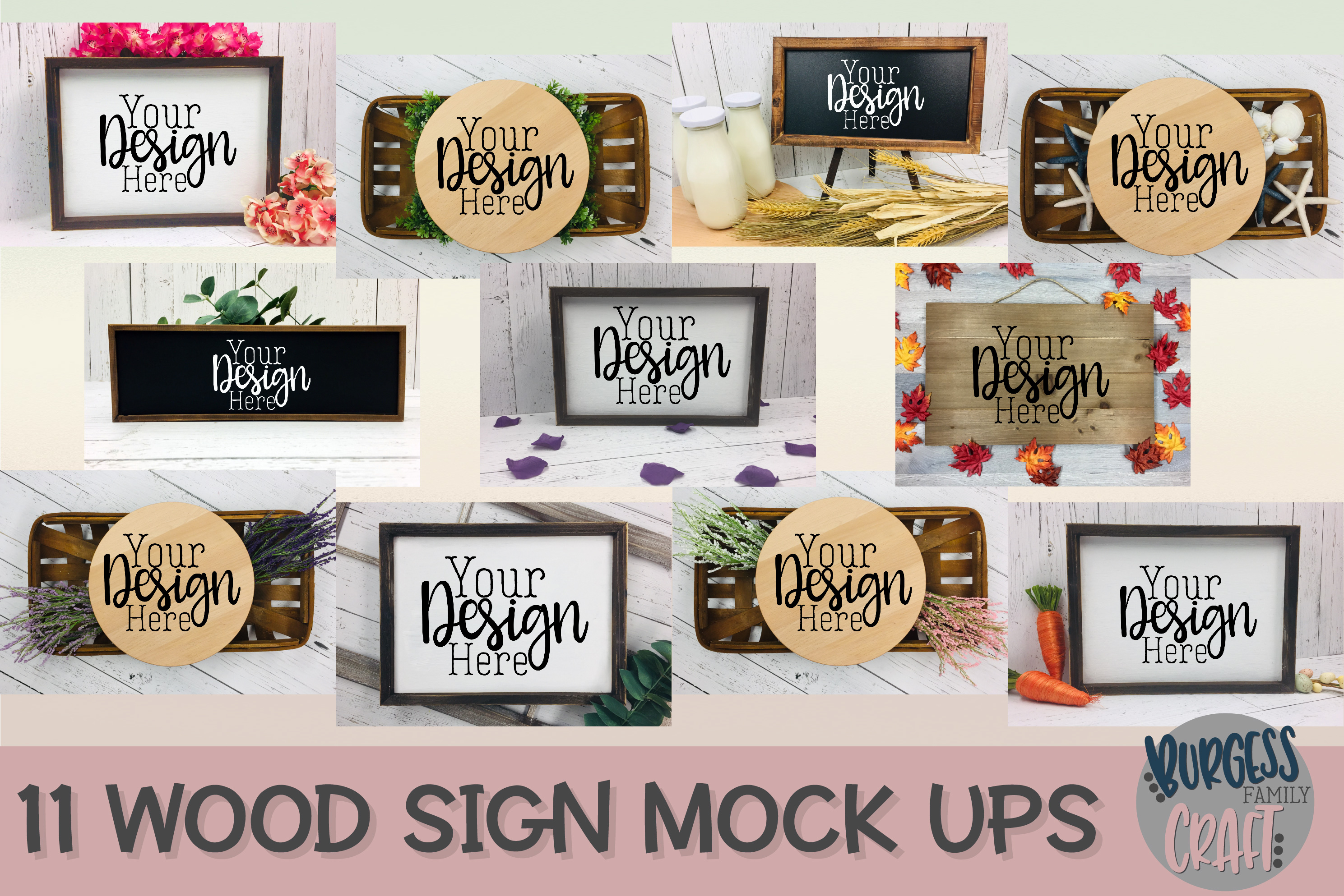 Download HUGE Craft mock up Bundle | Exclusive to Design Bundles