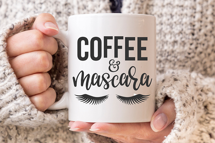Download Coffee And Mascara Svg PNG Files - Coffee mug Sayings Svg