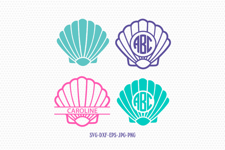 Download shell monogram svg,shell shells monogram mermaid monogram ...