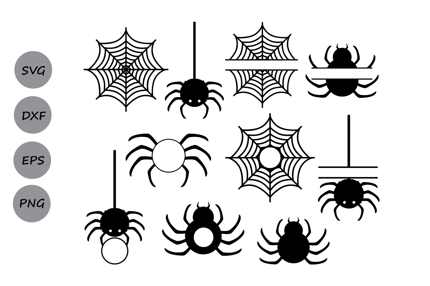Halloween Svg, spider svg, spider web svg, spider monogram svg