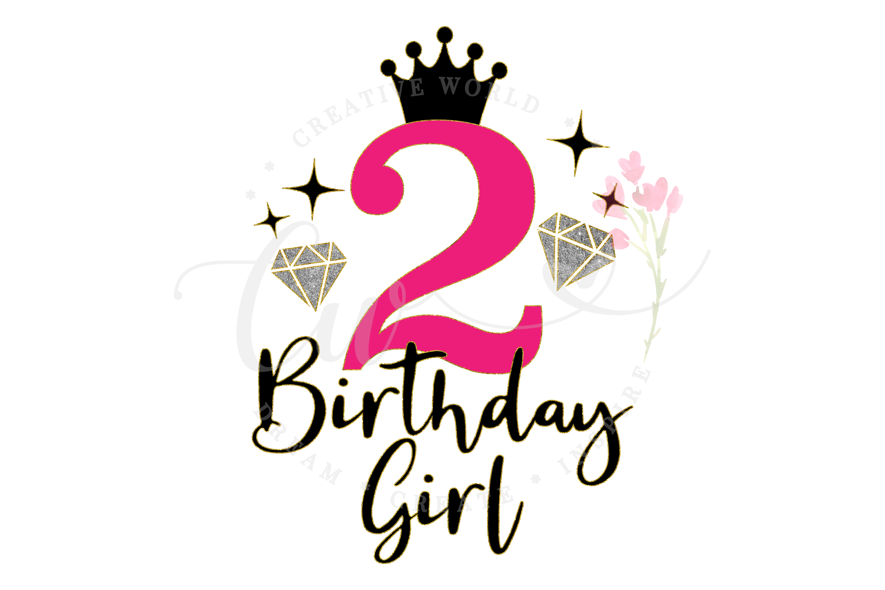 2nd Birthday svg | My 2nd Birthday svg | Princess Diva