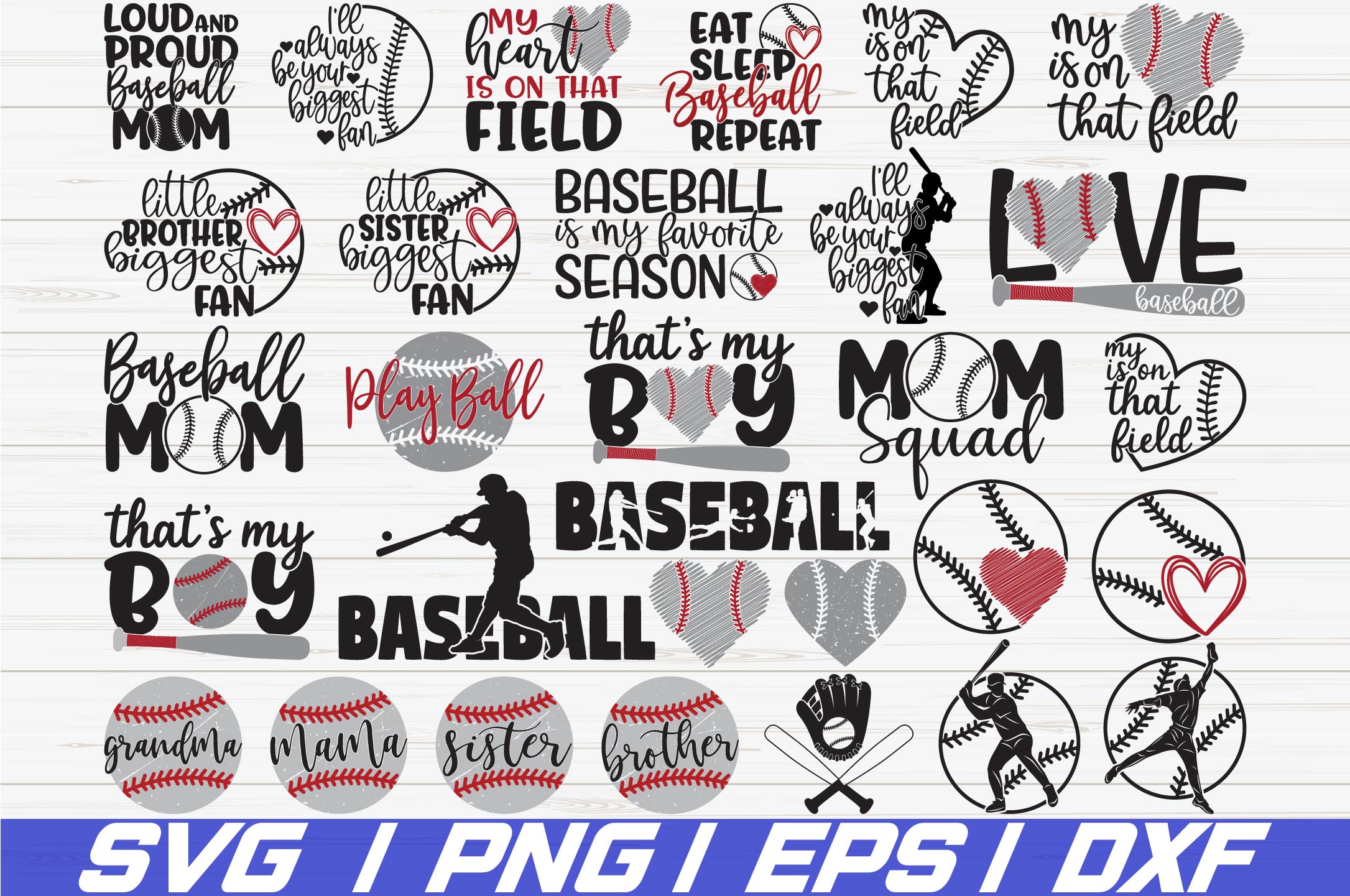 Baseball bundle SVG / Cricut / Cut File / Commercial use