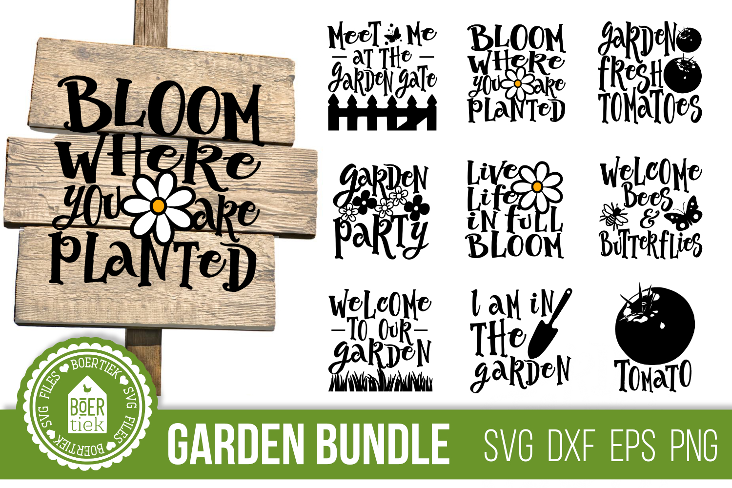 Garden bundle, SVG cutting files