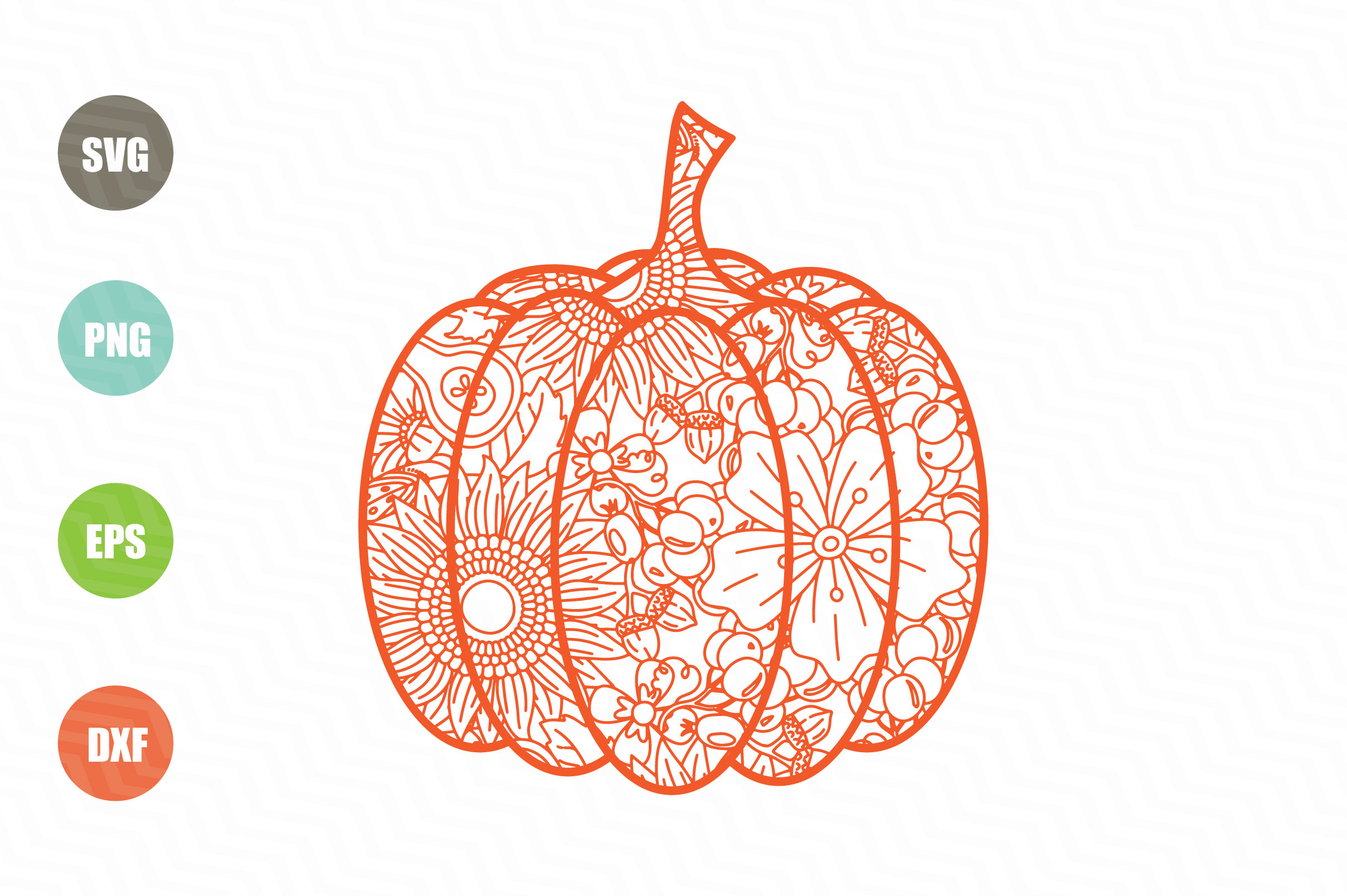 Pumpkin Mandala SVG, Pumpkin Zentagle SVG (362329) | SVGs ...