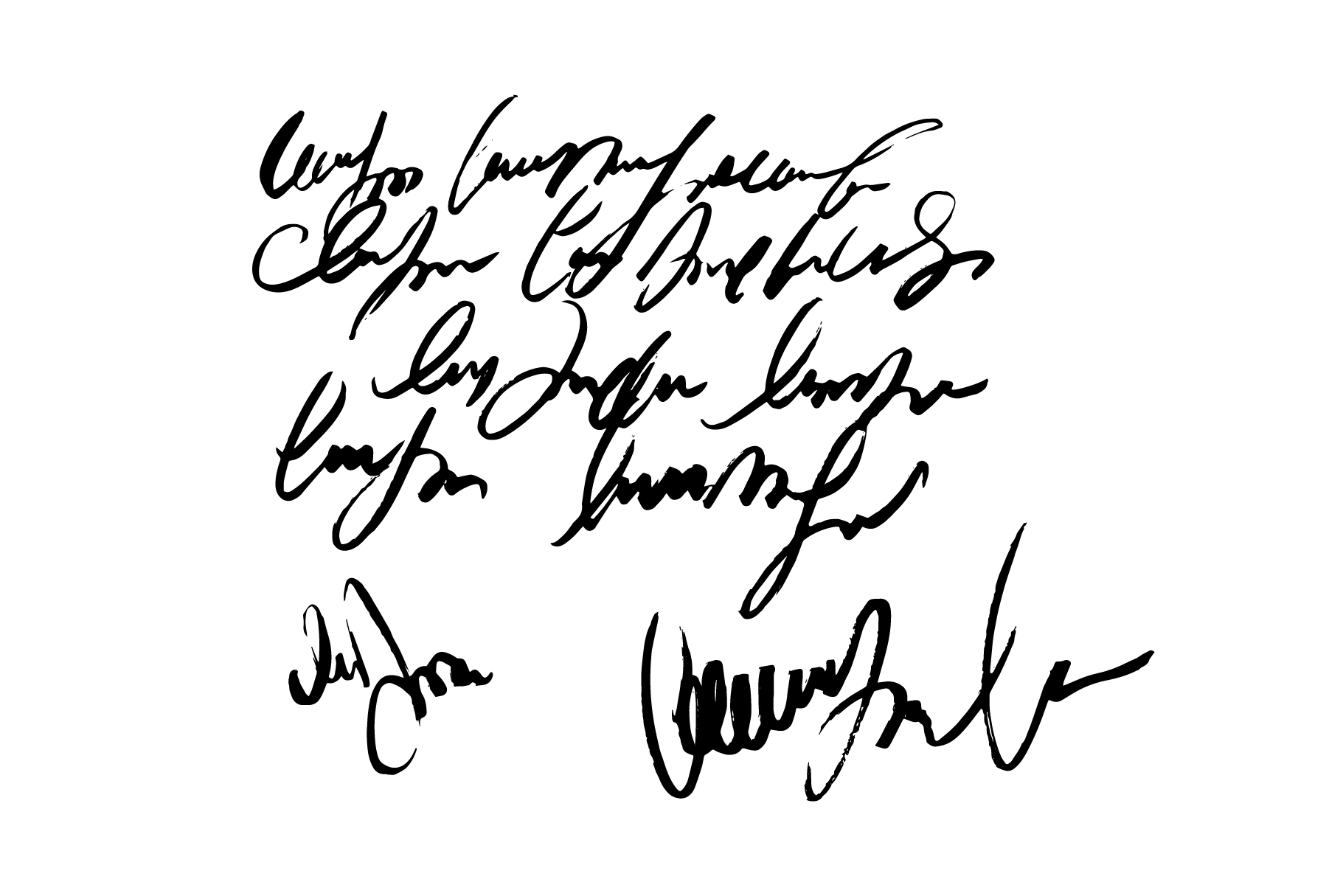 signature font