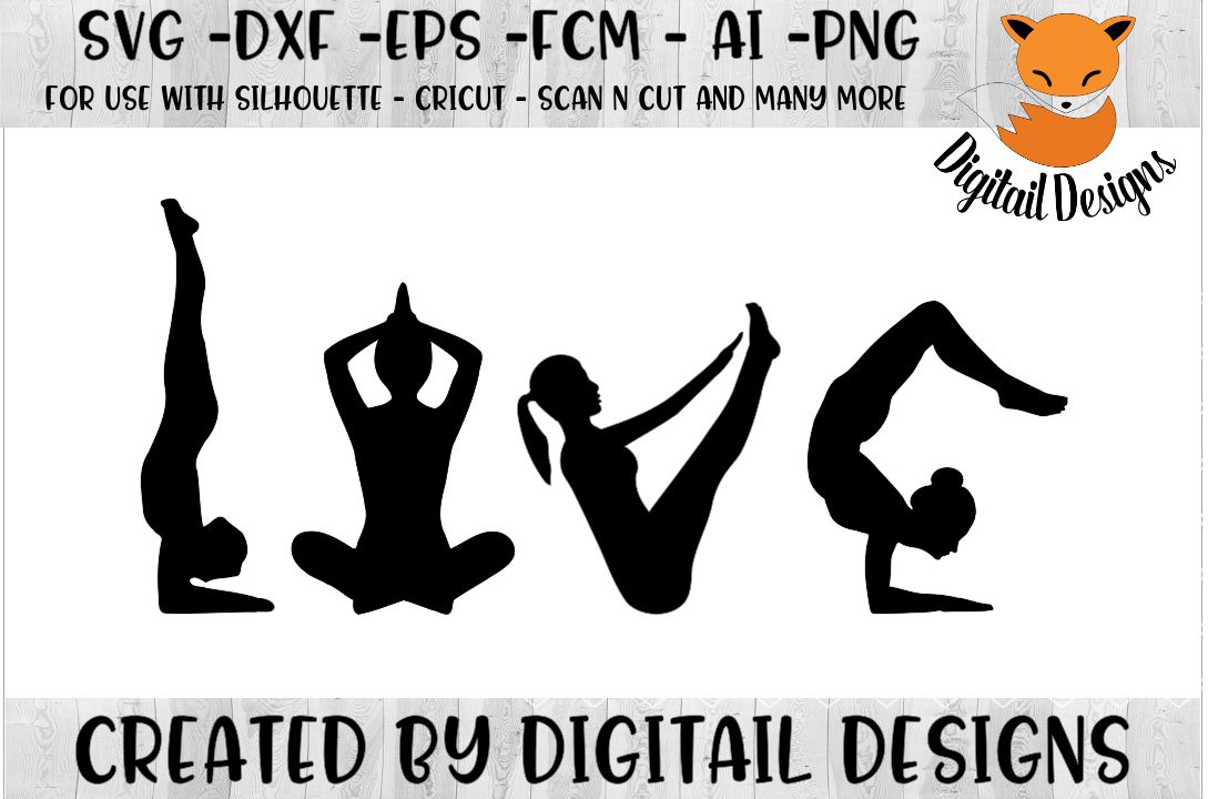 Download Yoga SVG for Silhouette, Cricut, Scan N Cut (127120) | Cut ...