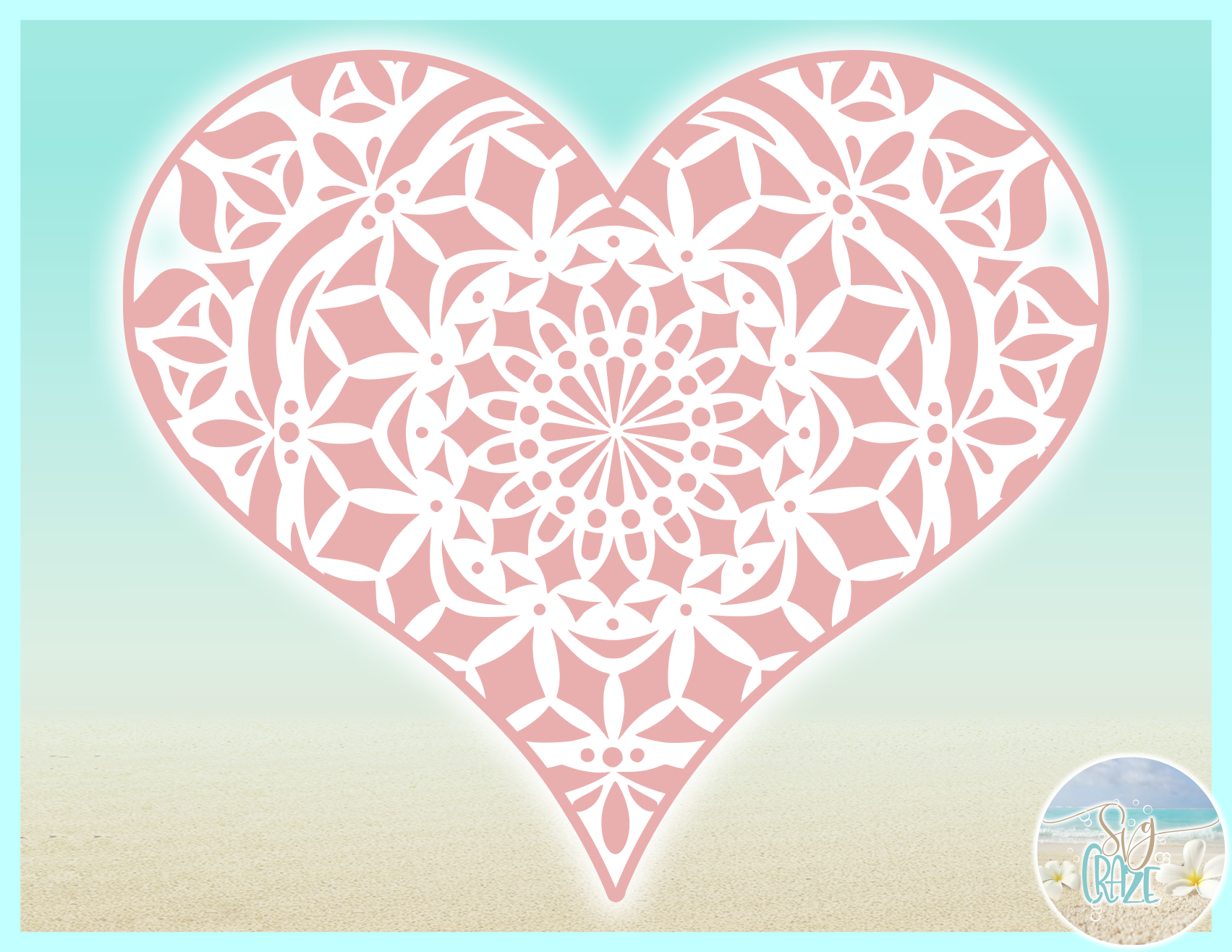 Download 3D Heart Mandala Svg - SVG Layered