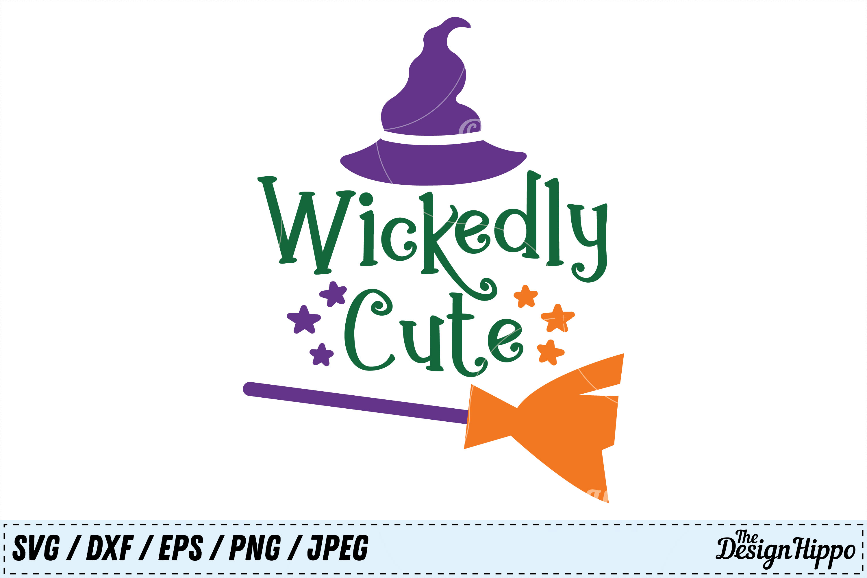 Wickedly Cute SVG, Wicked, Cute SVG, Halloween Witch Hat SVG