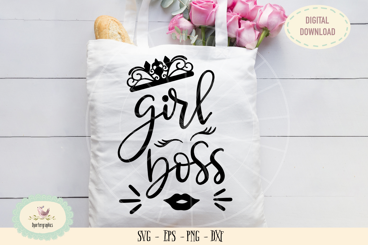 Download Girl boss princess crown SVG PNG hand drawn (235109 ...