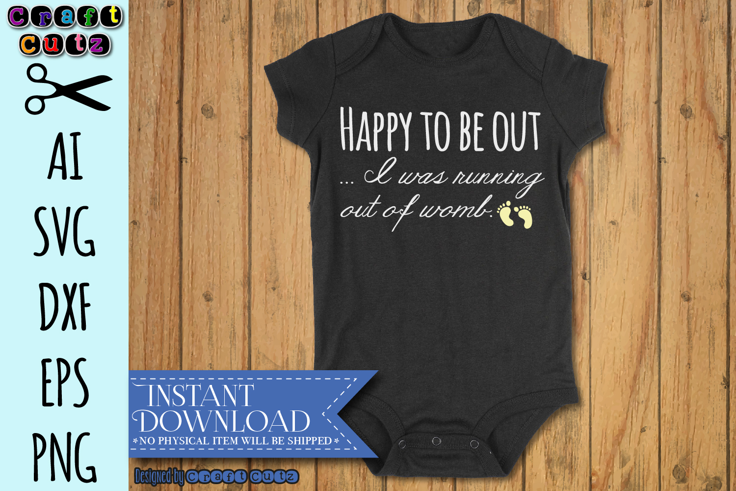 Download Running Out Of Womb svg, Funny Baby svg, Cute Baby Cut ...