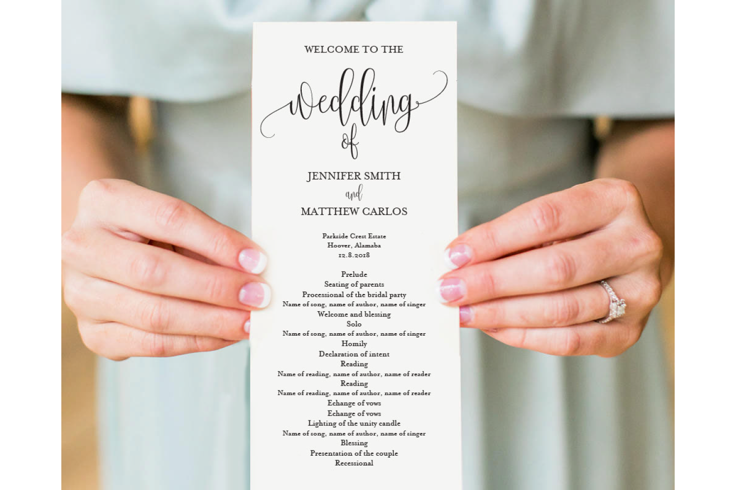 Wedding Program Template (226923) Card Making Design Bundles
