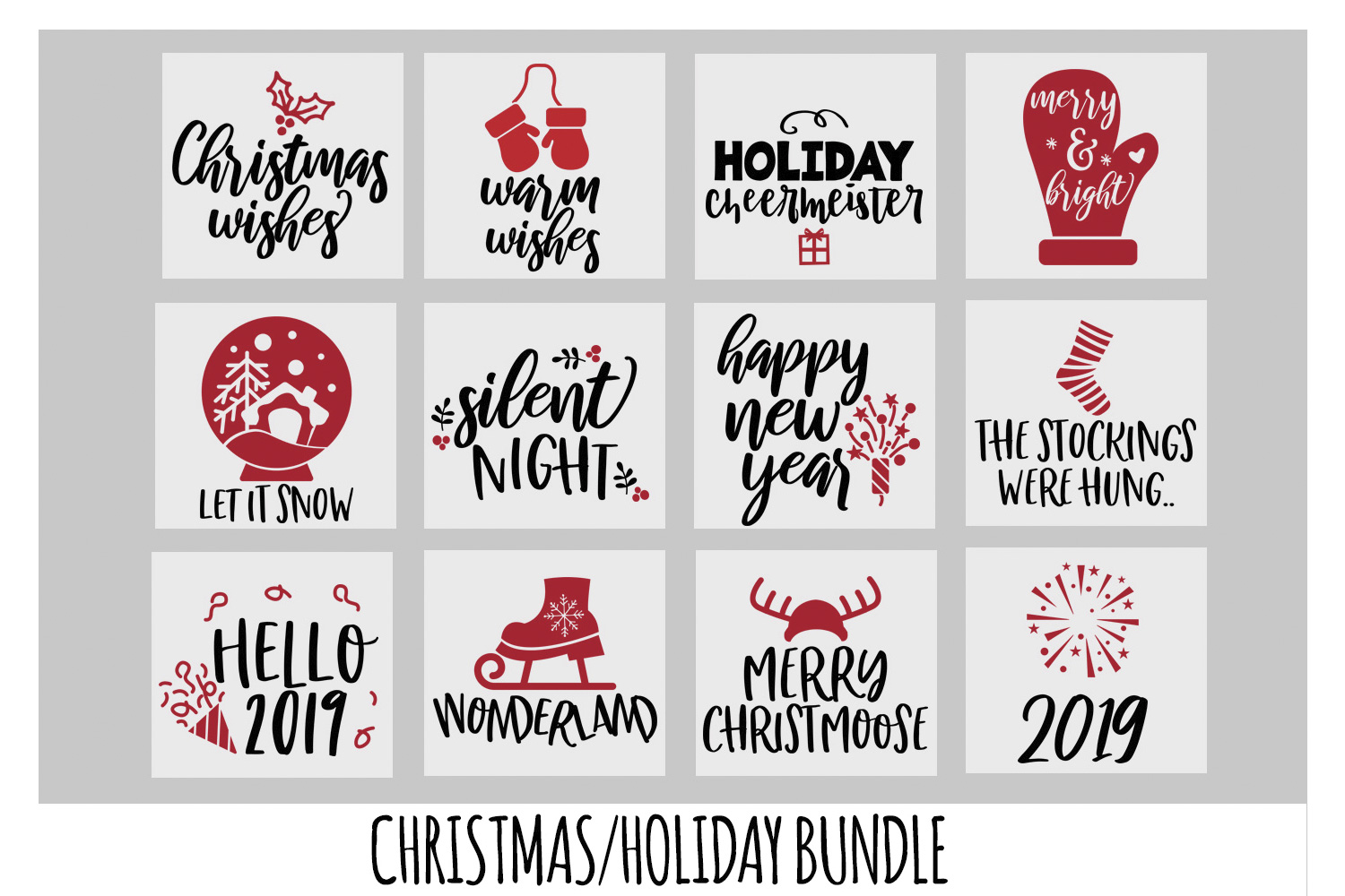 Christmas SVG Bundle, New Years SVG, Mittens SVG, Cricut SVG
