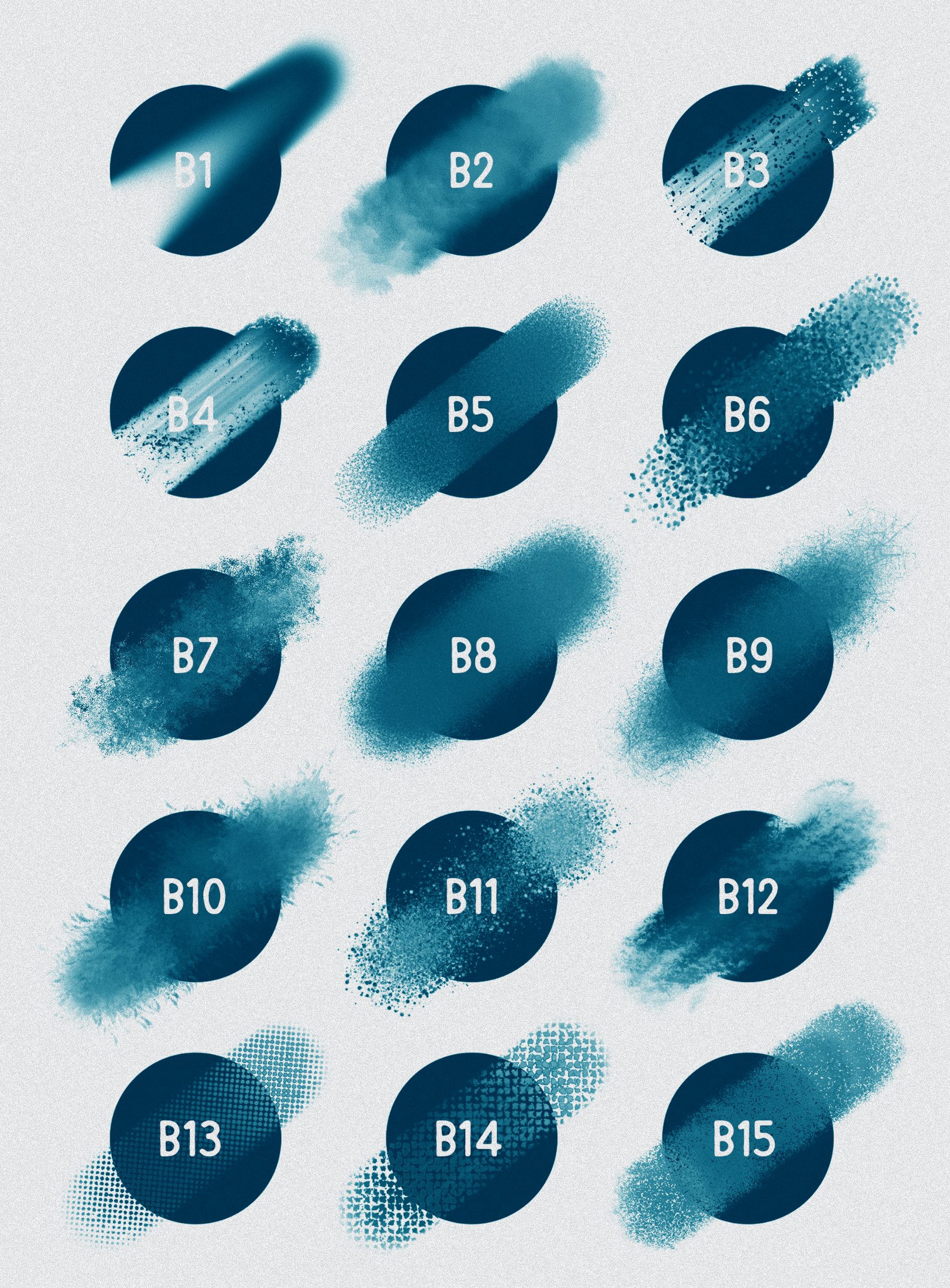 BLENDER BRUSHES FOR PROCREATE