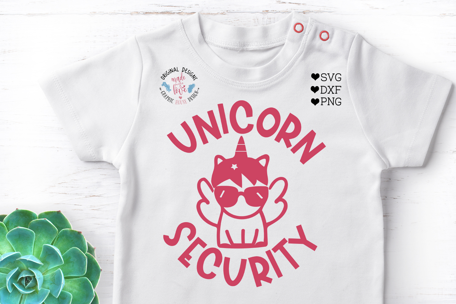 Unicorn Security Kids t-shirt Cut File - Kids svg