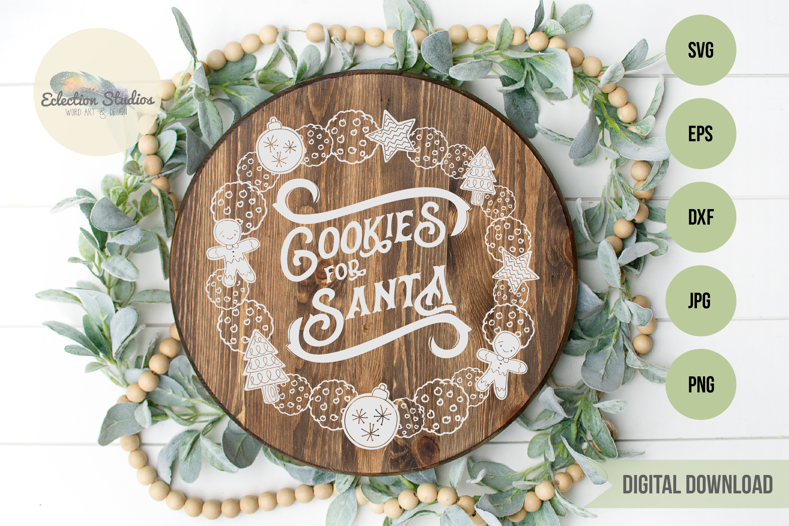 Download Cookies for Santa Plate SVG