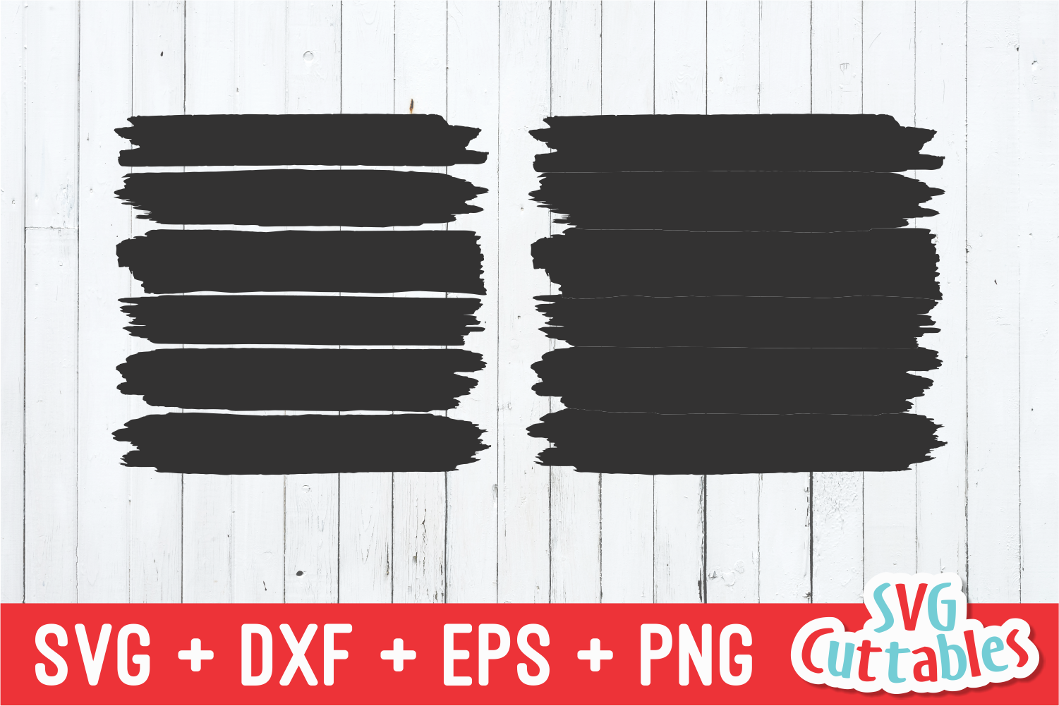 Brush Stroke Frames | SVG Cut File