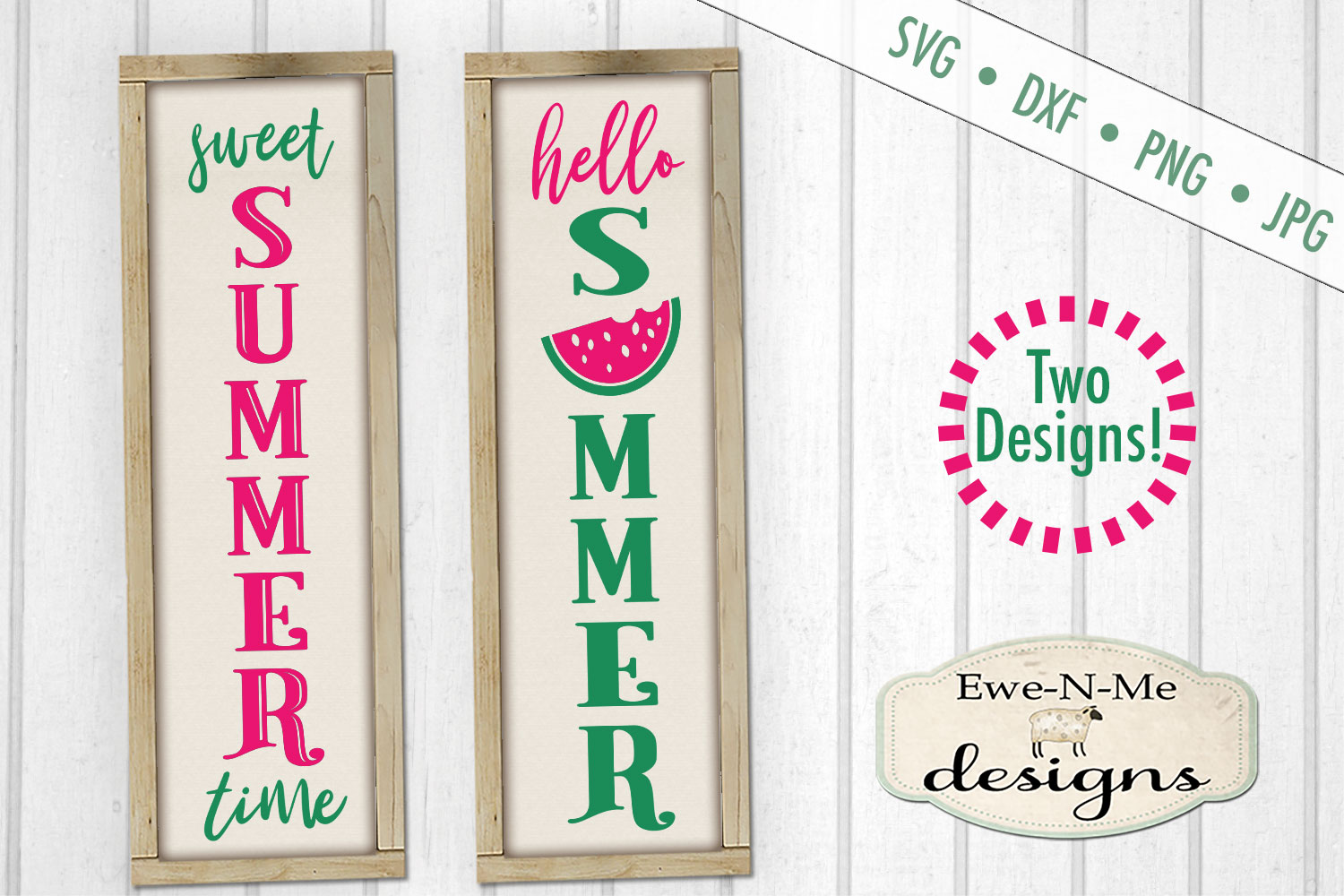 Download Sweet Summer Watermelon Vertical Porch Sign SVG Cut File