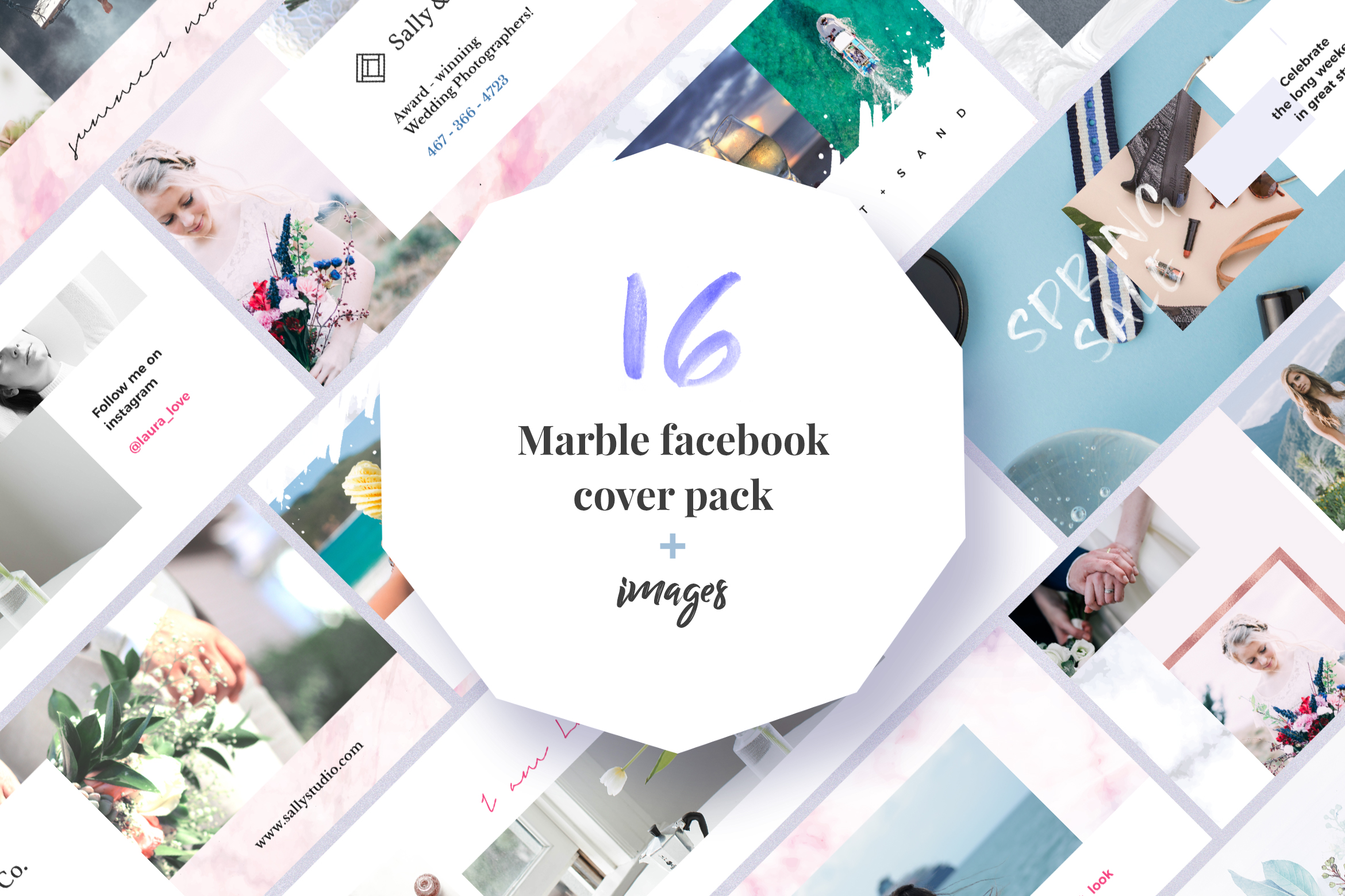 Marble Facebook Cover Pack