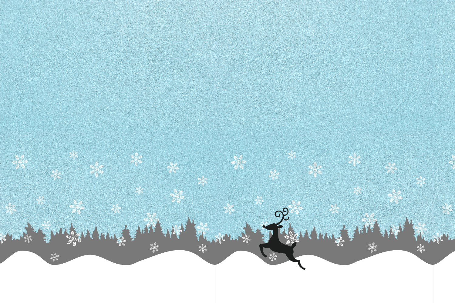 Download Seamless Winter Snow Scene with Deer SVG Design