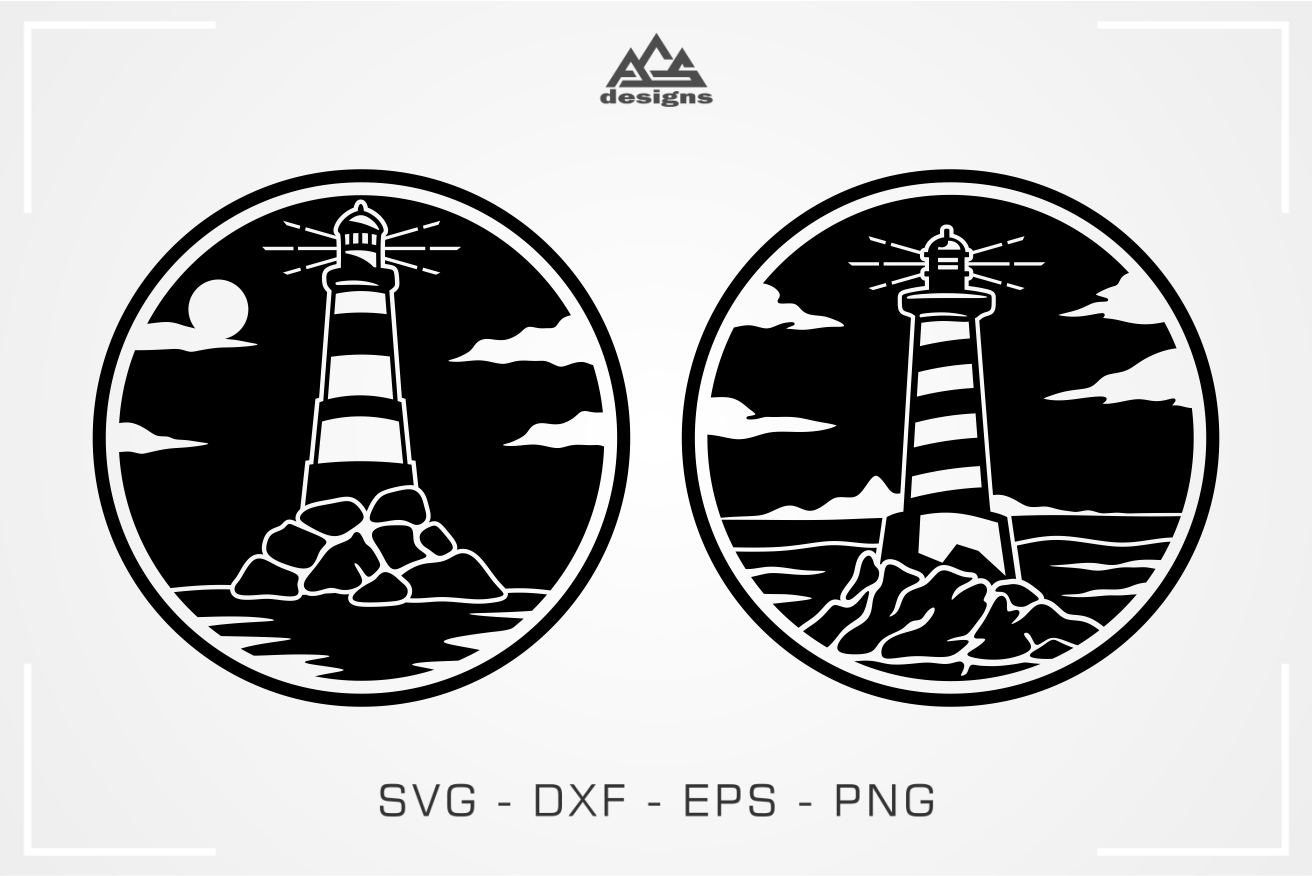 Lighthouse Decal Svg Design (373157) | SVGs | Design Bundles