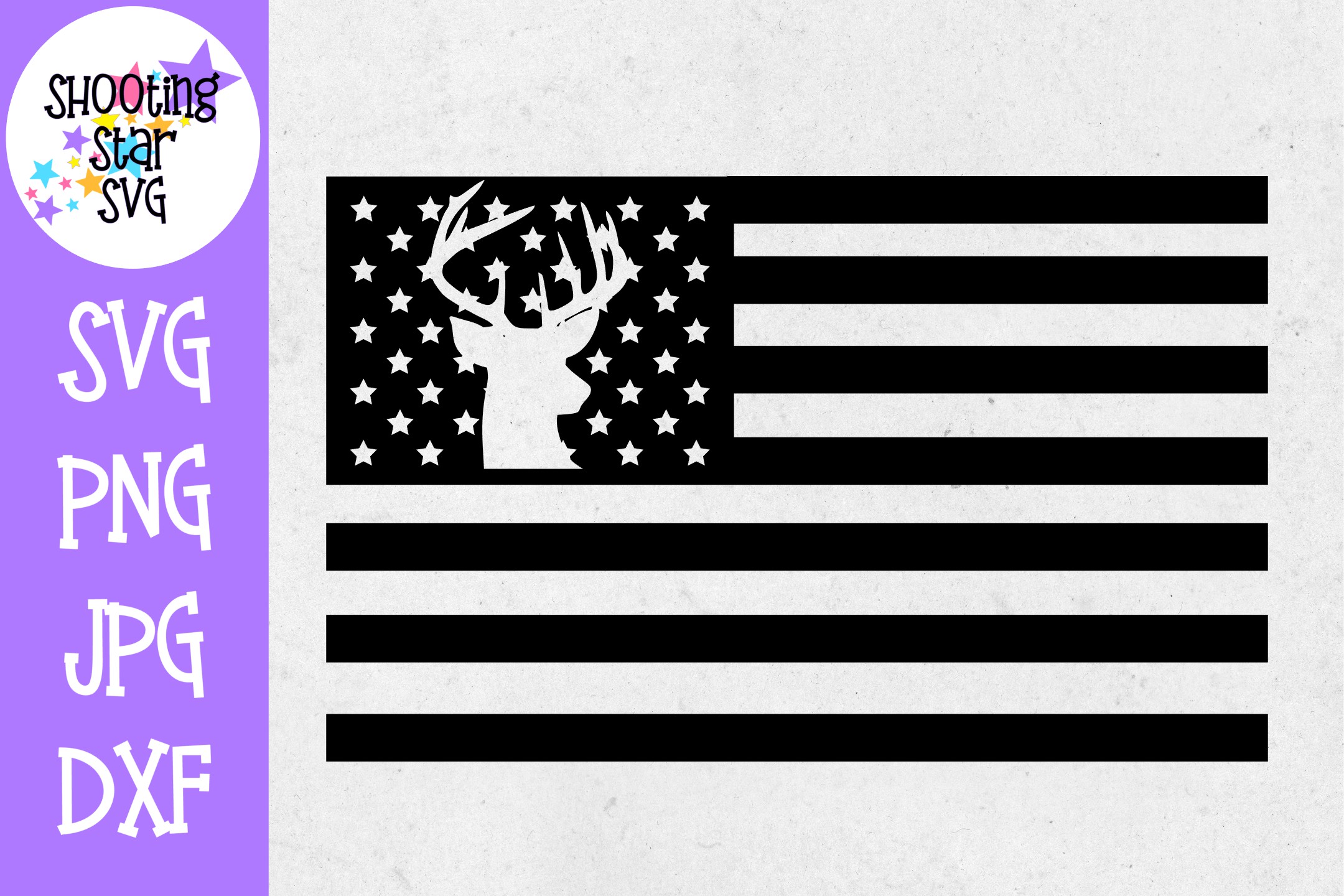 Download American Flag with Deer Silhouette - Fourth of July SVG ...